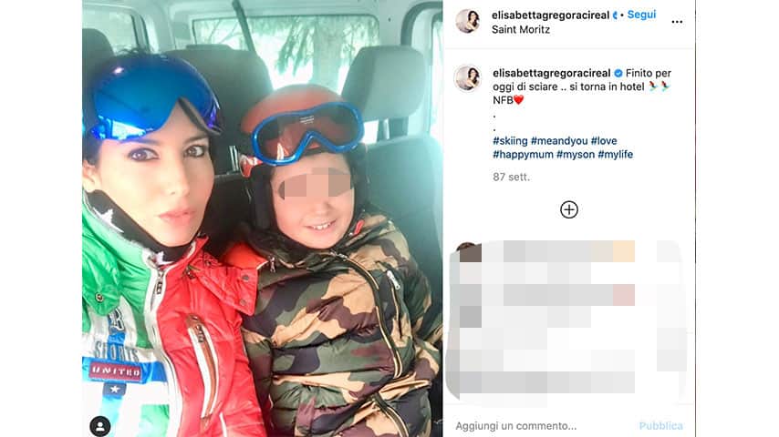 Elisabetta Gregoraci e Nathan Falco su Instagram