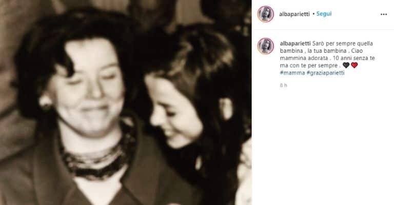 Foto di Alba Parietti con la madre