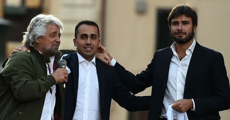 Beppe Grillo, Luigi Di Maio e Alessandro Di Battista