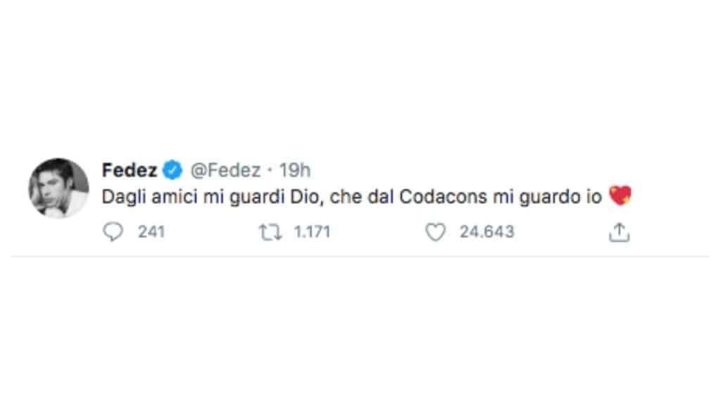 fedez contro il codacons