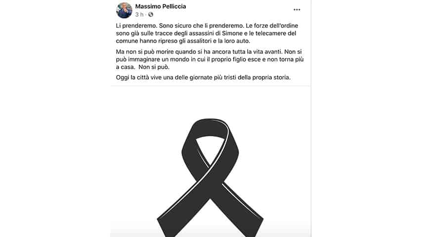 Post di Massimo Pelliccia, sindaco di Casalnuovo