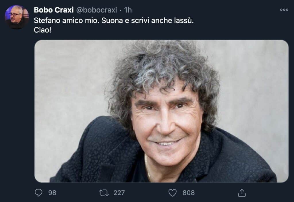 Tweet di Bobo Craxi