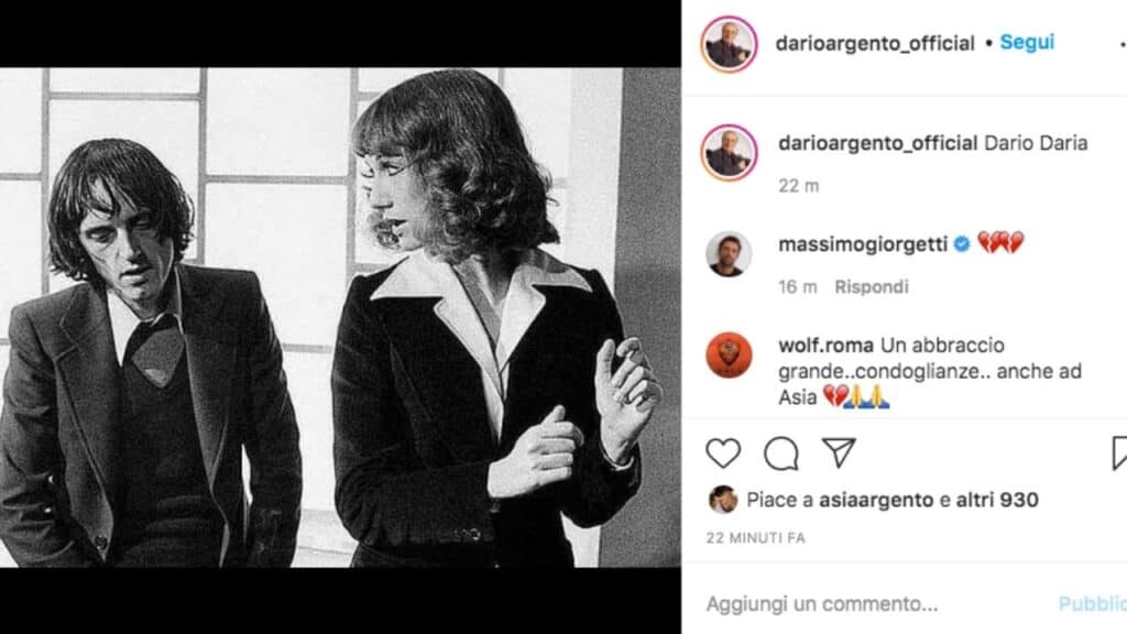 dario argento e daria nicolodi