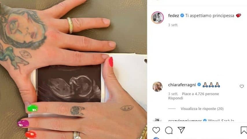 Fedez e Chiara Ferragni aspettano una figlia