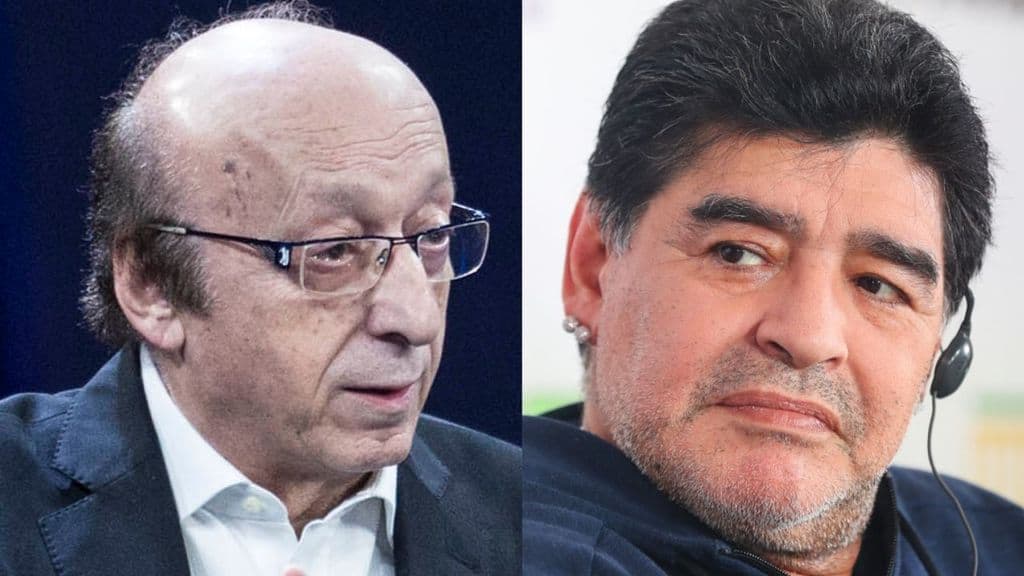 luciano moggi e diego armando maradona