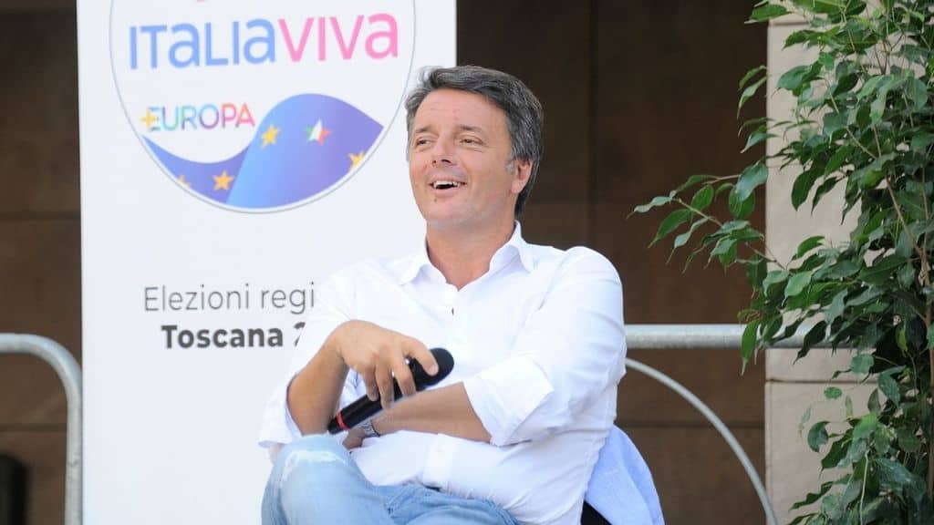 matteo renzi a un convegno