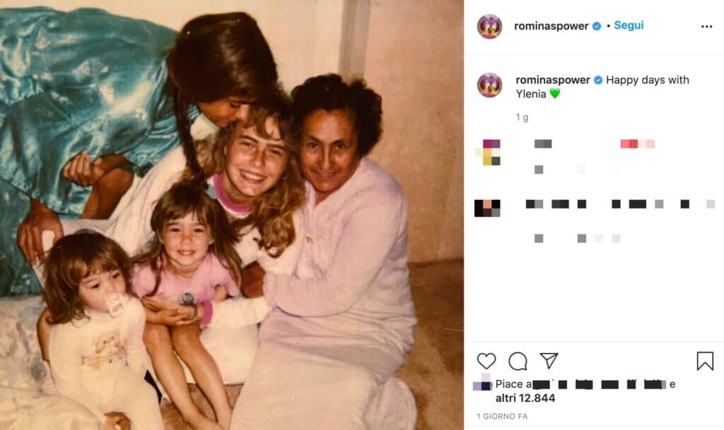 Il post Instagram di Romina Power