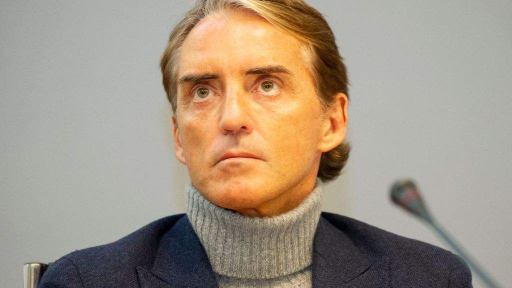 L'allenatore Roberto Mancini