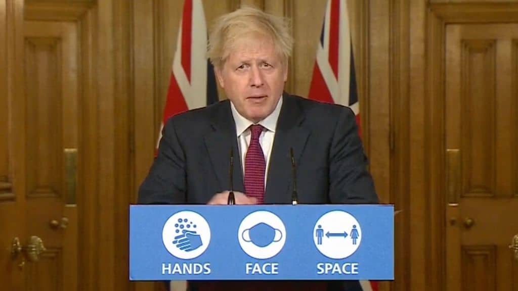 la conferenza stampa di boris johnson