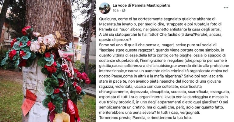 Il post della famiglia di Pamela Mastropietro