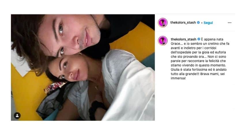 Il post di Stash su Instagram