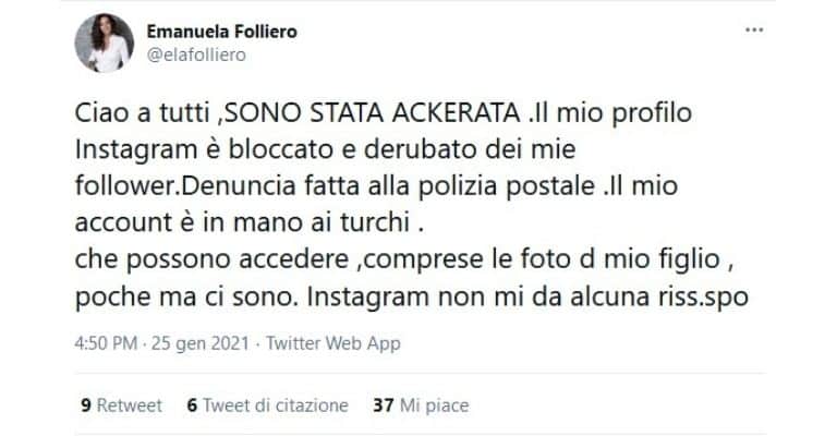 emanuela folliero tweet