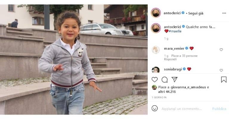 Maelle la figlia di Antonella Clerici