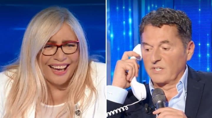 Mara Venier a Teo Mammucari a Domenica In