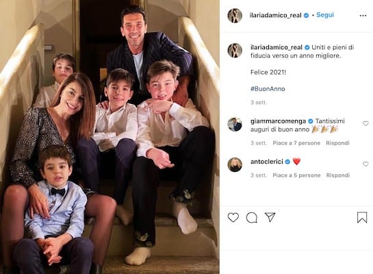 Ilaria D'Amico, Gigi Buffon e i figli