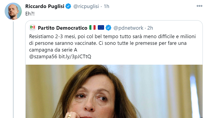 Tweet PD - Puglisi