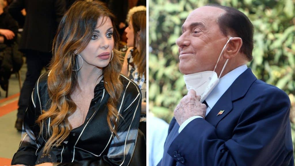 Alba Parietti e Silvio Berlusconi