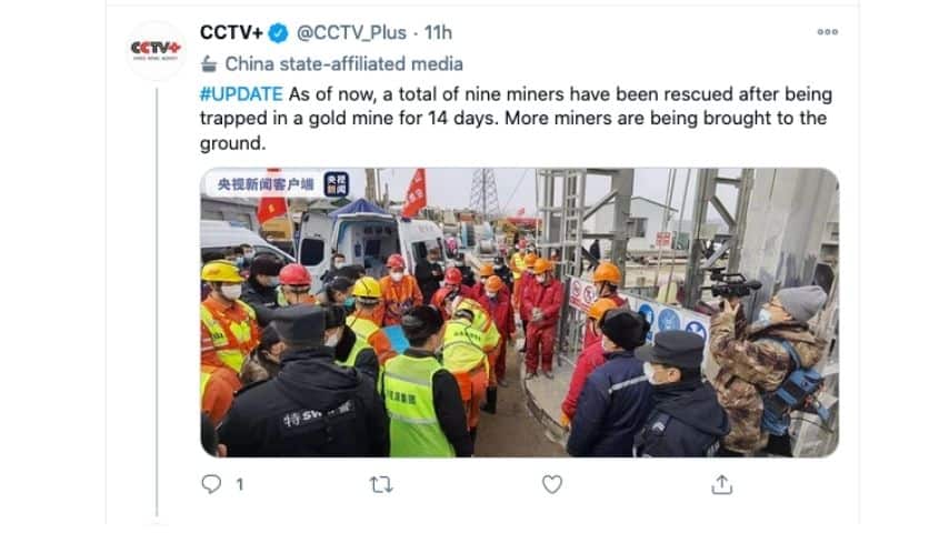 Le immagini dell'operazione di soccorso dei minatori intrappolati in Cina