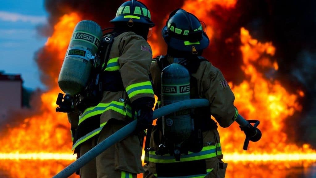 pompieri fuoco incendio fiamme