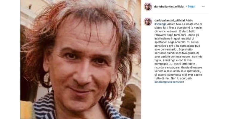 Post di Dario Ballantini su Solange