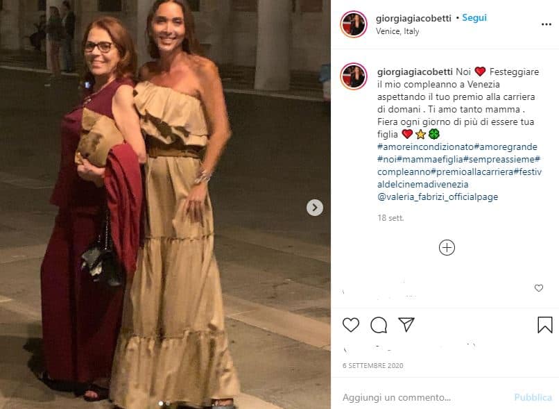 Valeria Fabrizi insieme alla figlia Giorgia