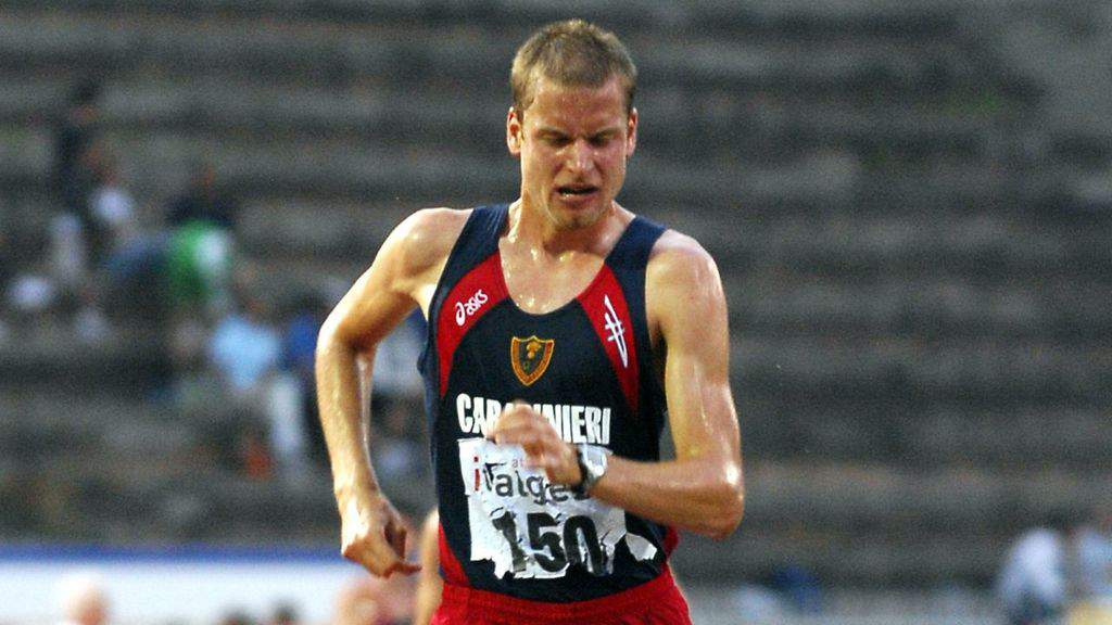 Alex Schwazer durante una gara atletica