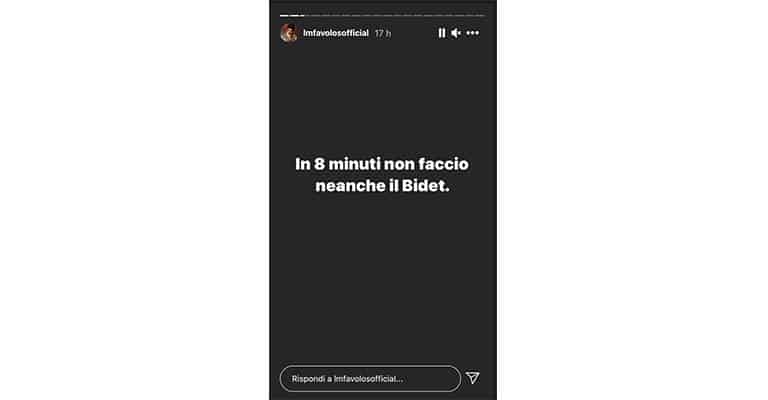 Instagram Story di Luigi Favoloso