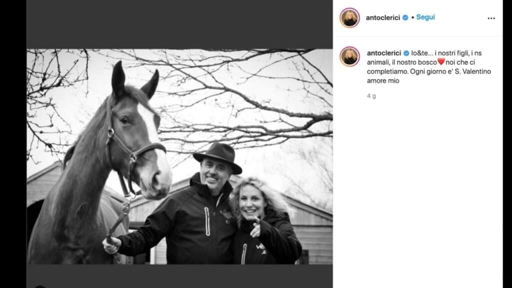 antonella clerici e vittorio garrone su instagram