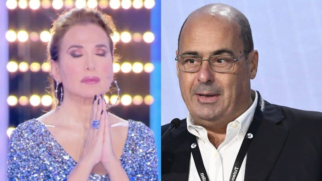 barbara d'urso e nicola zingaretti