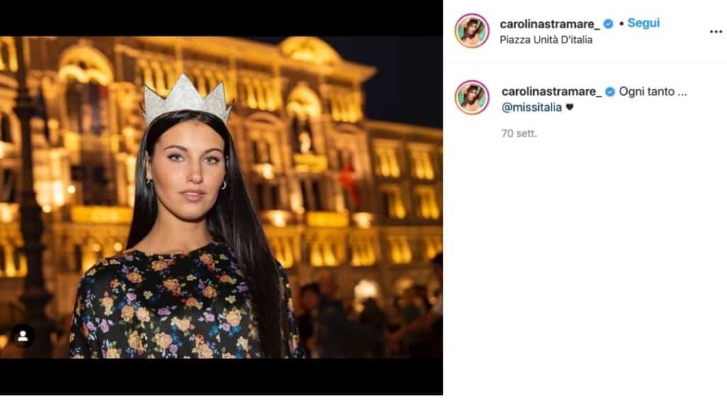 carolina stramare miss italia davanti al colosseo