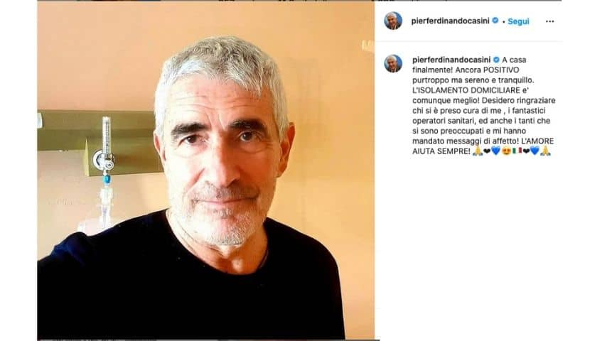 Il post di Casini su Instagram