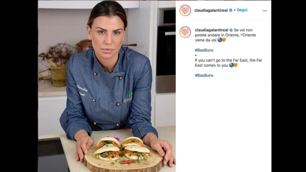 claudia galanti diventa chef