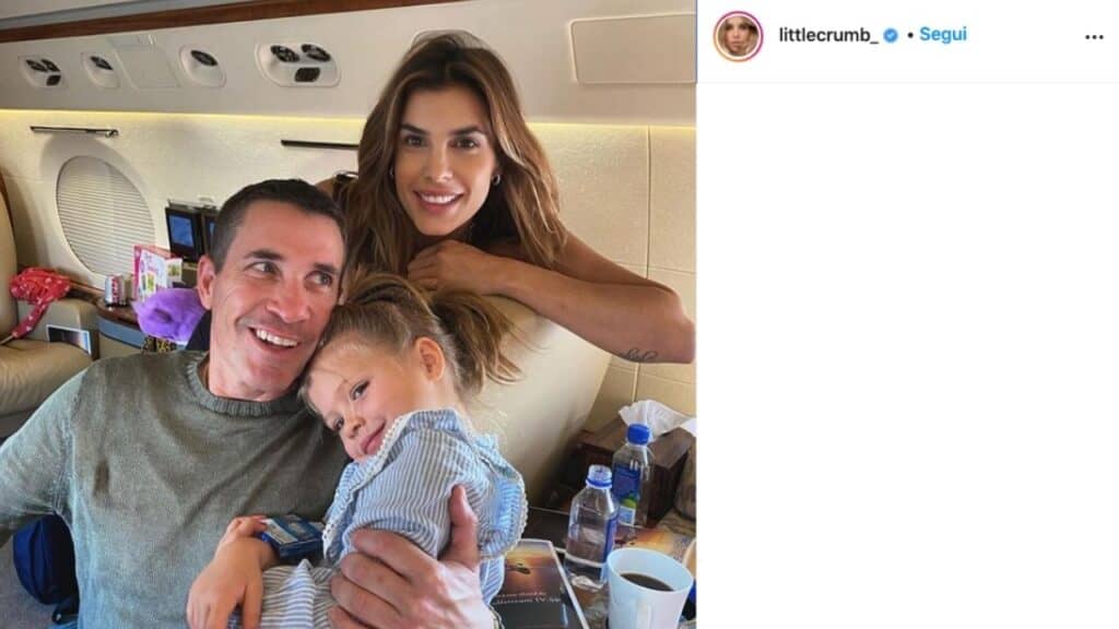 elisabetta canalis, il marito brian perri e la figlia Skyler Eva