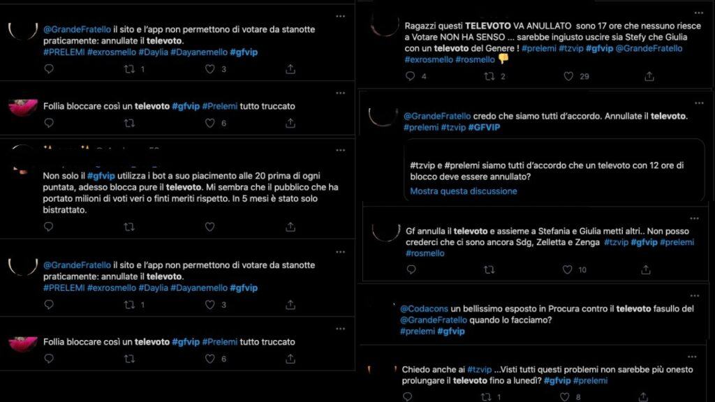 spettatori contro il televoto del gf vip
