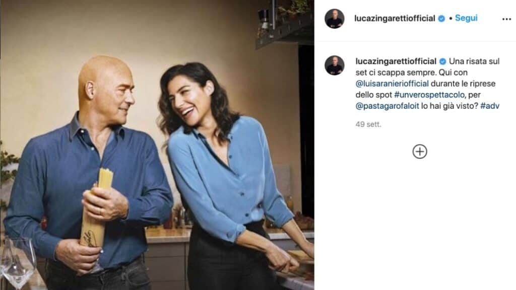 luca zingaretti e luisa ranieri a casa