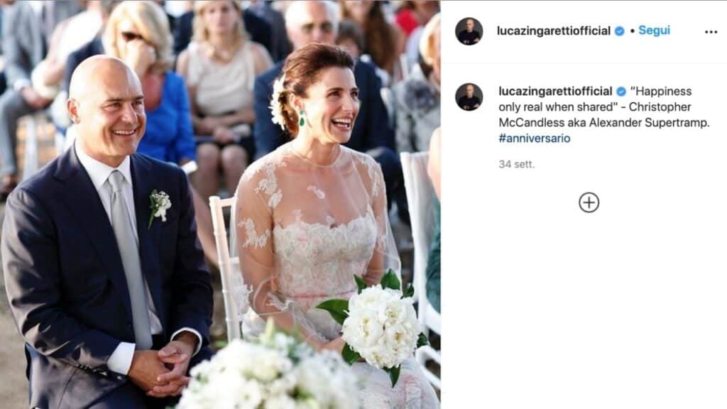 luca zingaretti e luisa ranieri matrimonio