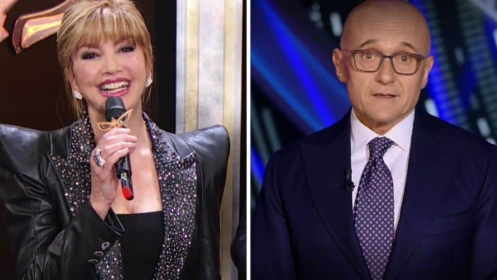 Milly Carlucci e Alfonso Signorini in diretta