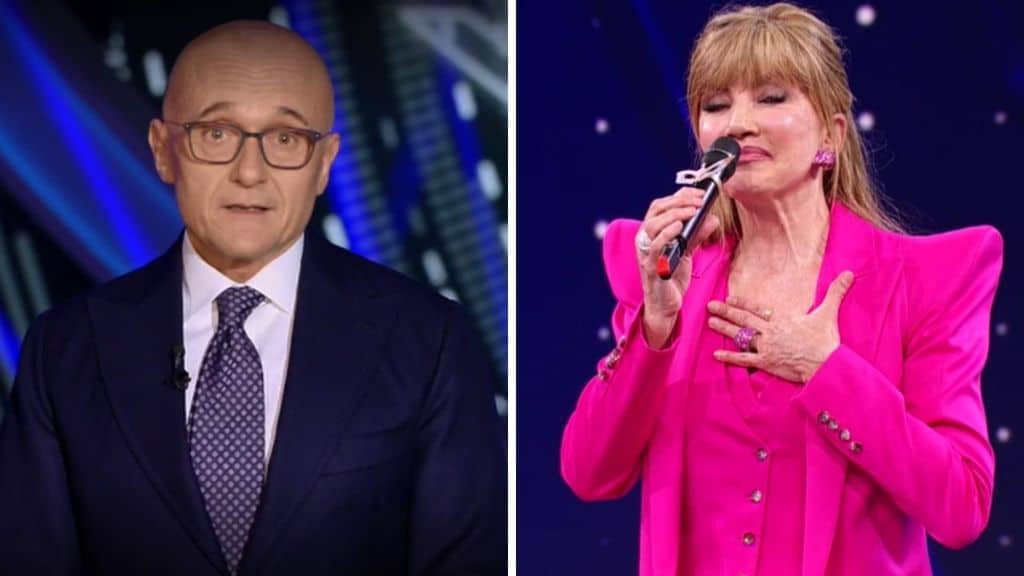 Alfonso Signorini e Milly Carlucci in diretta tv