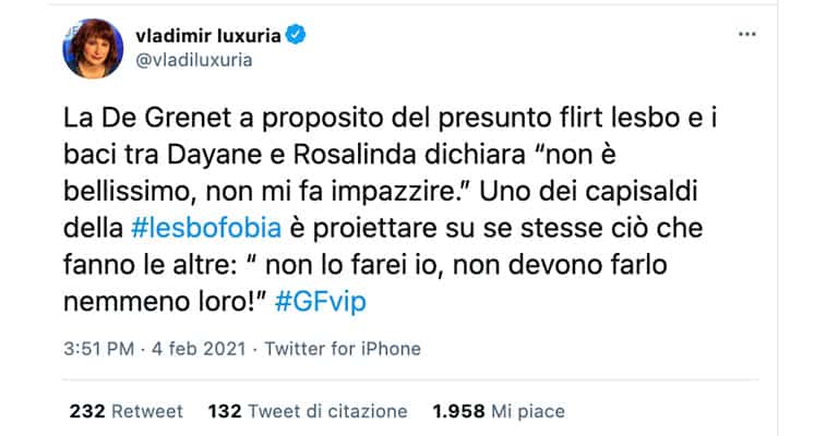 tweet di Vladimir Luxuria