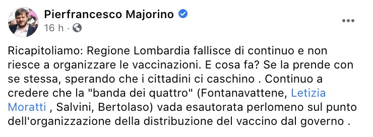 Il post di Pierfrancesco Majorino