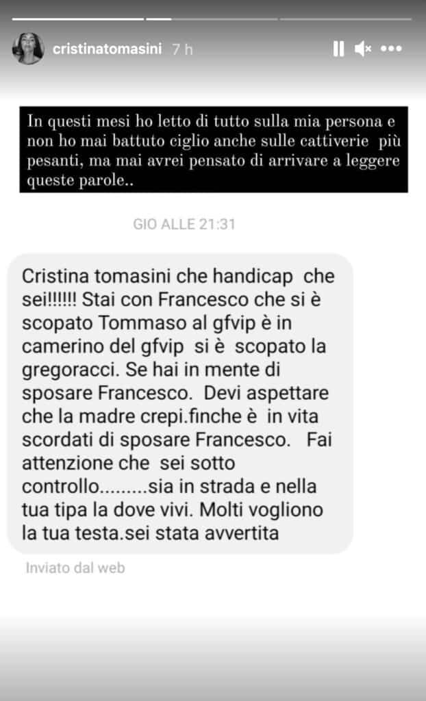 La Storia su Instagram di Chiara Tomasini