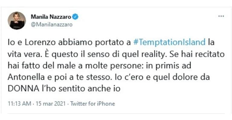 Manila Nazzaro Tweet