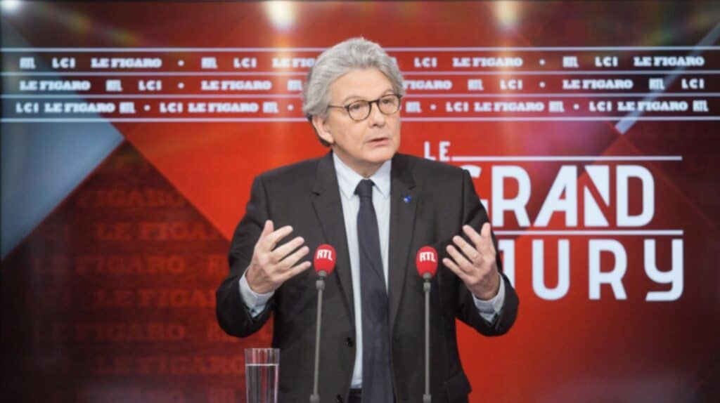 Thierry Breton, Commissario europeo per il Mercato Interno. Fonte: Rtl