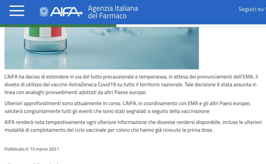 Comunicato Aifa