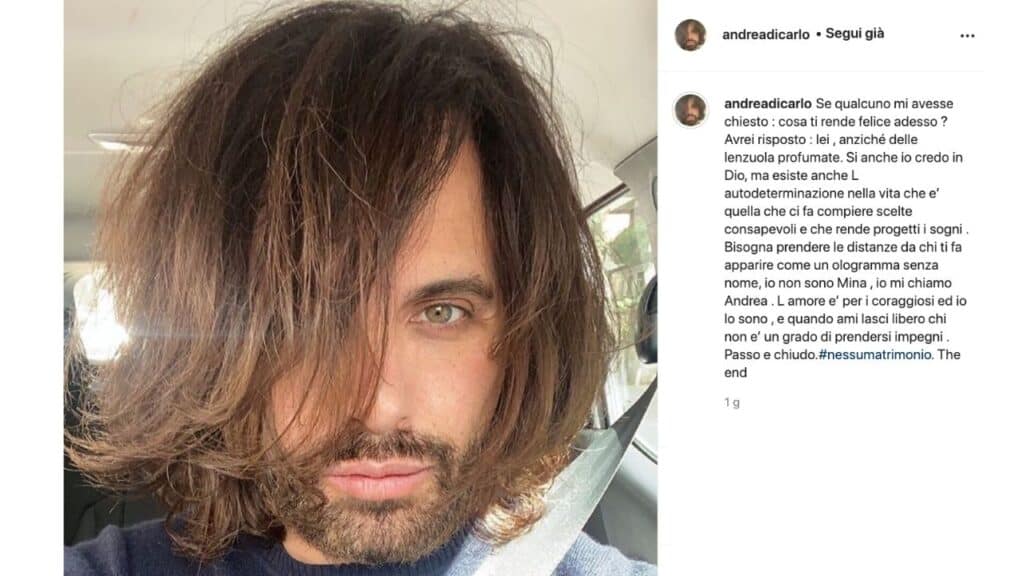 Arisa e Andre Di Carlo, salta il matrimonio. "Deluso e mortificato", la rabbia di Andrea Di Carlo e lo sfogo su Instagram