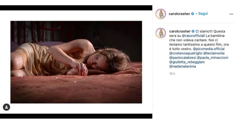 carolina crescentini su instagram