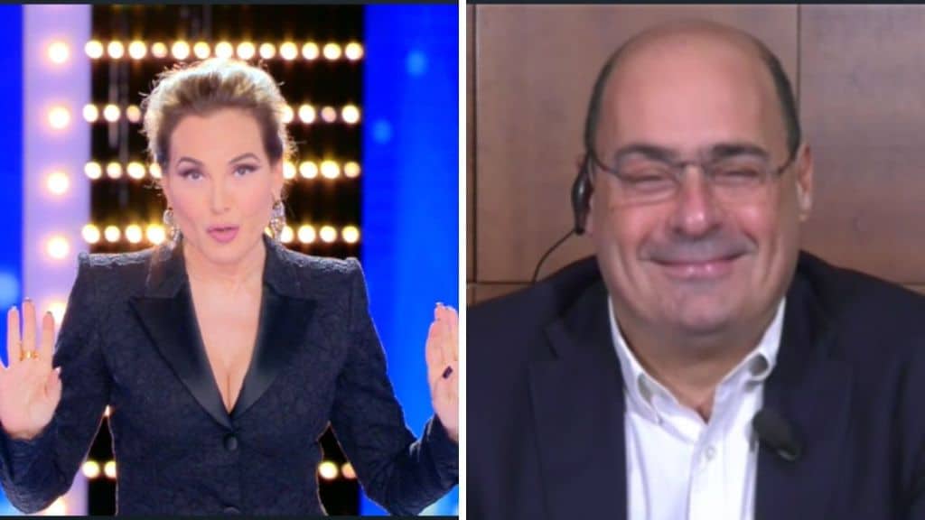 Barbara d'Urso e Nicola Zingaretti