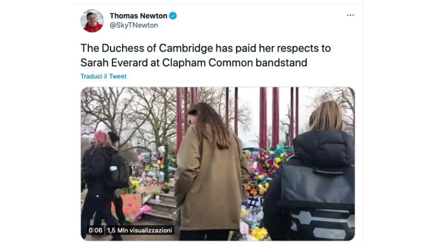 Kate Middleton al chiosco di Clapham