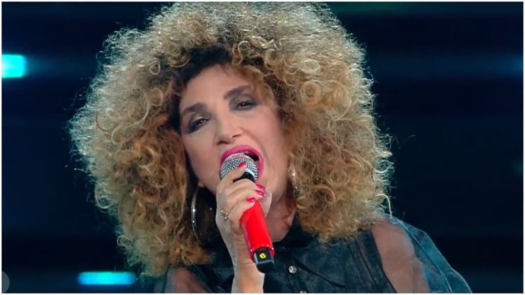 Marcella Bella sul palco del Festival di Sanremo