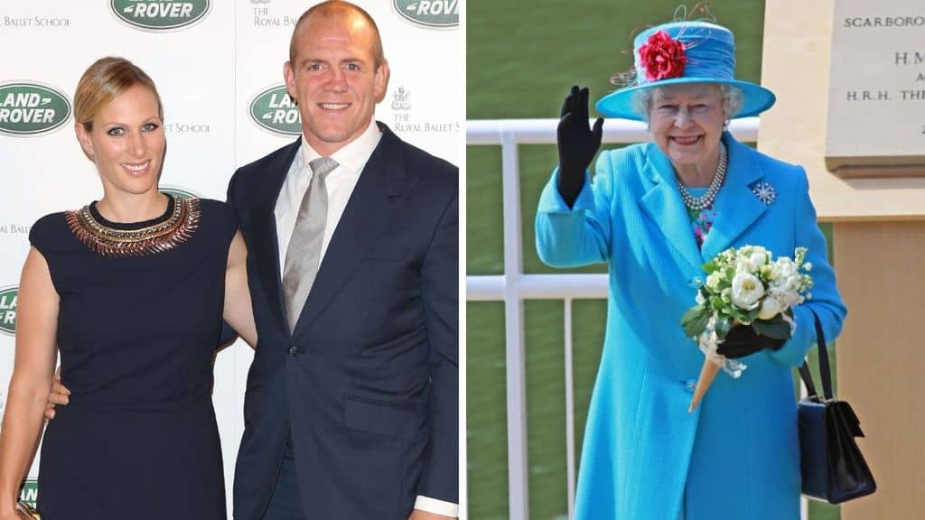 La regina Elisabetta, Zara e Mike Tindall